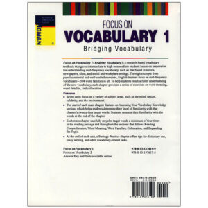 کتاب focus on vocabulary اثر Diane Schmitt and Norbert Schmitt انتشارات زبان مهر 2 جلدی